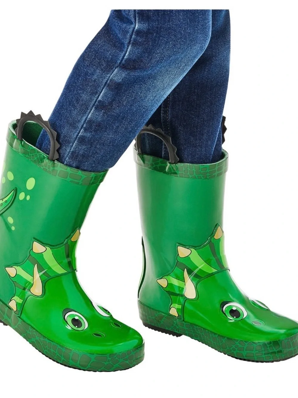 Kids Green Dinosaur Rain Boots size 11/12